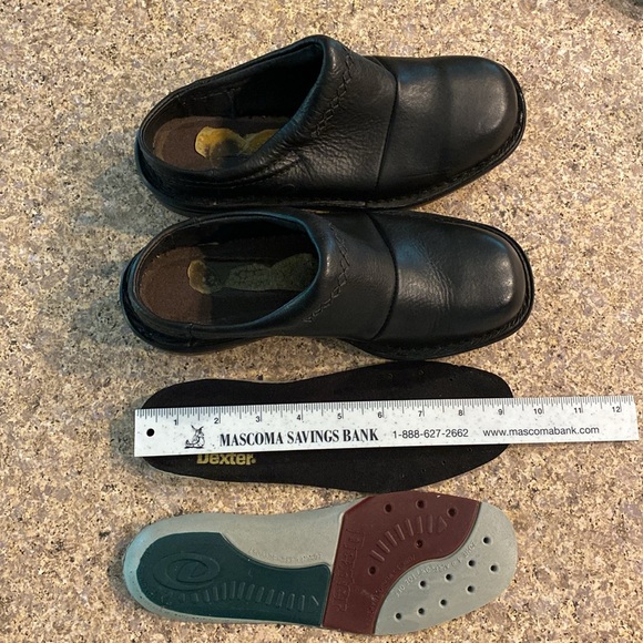 Dexter Comfort Black Slip On Shoes 6M WITH FLAWS - Picture 13 of 17